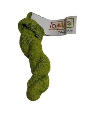 1 hank Hikoo CoBaSi 007 Kiwi Cotton Bamboo Silk Yarn